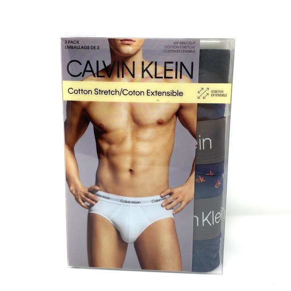 💖MEGA SALE💖Calvin Klein 3 PACK Blue Underwear Brief Cotton Men's NP21660416 - Picture 5 of 8